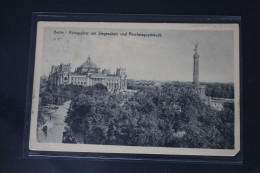 AK Berlin Königsplatz Mit Siegessäule U. Reichstagsgebäude 1913 Gebraucht #PL726 - Autres & Non Classés