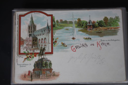 AK Köln Mehrbildkarte (Rathaus Usw.) 1897 Gebraucht #PL763 - Autres & Non Classés