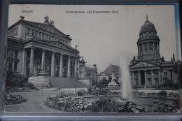 AK Berlin Schauspielhaus Und Französischer Dom 1914 Gebraucht #PL669 - Autres & Non Classés