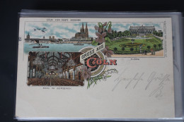 AK Köln Am Rhein Mehrbildkarte 1897 Gebraucht #PL766 - Other & Unclassified