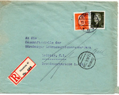 64423 - Deutsches Reich - 1932 - 30Pfg Ebert MiF A R-Bf NUERNBERG -> LEIPZIG - Briefe U. Dokumente