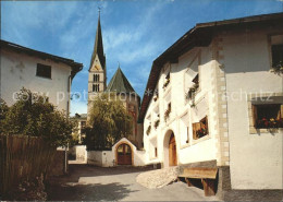 11703609 Sta Maria Muestair Dorfpartie Mit Kirche Sta. Maria Val Muestair - Sonstige & Ohne Zuordnung