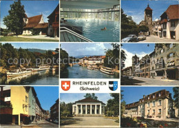 11703329 Rheinfelden AG Orts Und Teilansichten Rheinschiffe Schwimmbad Rheinfeld - Autres & Non Classés