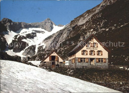11701559 Appenzell IR Berggasthaus Mesmer Mit Blauem Schnee Und Saentis Appenzel - Autres & Non Classés