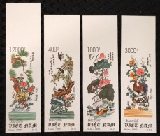 Vietnam Viet Nam MNH Imperf Stamps 1999 : Four-season Art Paintings / Bird / Lotus Flower / Bonsai (Ms795) - Vietnam
