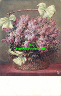 R585140 Flowers. Lilac. Tuck. Oilette. Series 6281 - Monde