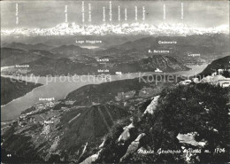 11696179 Monte Generoso Panoramakarte Lago Di Lugano Monte Generoso - Altri & Non Classificati