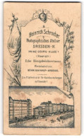 Fotografie Heinrich Schroeter, Dresden, Prinz Georg-Allee 1, Ansicht Dresden, Blick Auf Die Kaserne Mit Soldaten  - Lieux