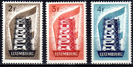 1956 Luxembourg Europa CEPT First Issue Europa Tower  MNH Set - Nuevos