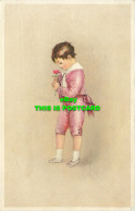 R585496 A Boy With A Rose In His Hands. N. Z. C. Serie 319 - Monde