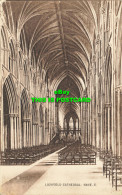 R585514 Lichfield Cathedral. Nave. E. Valentines Series. 1911 - Monde