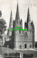 R586023 Lichfield Cathedral. From N. W. Photochrom. Exclusive Grano Series - Monde