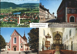 11694599 Zurzach Panorama Ortsansicht Kirche Inneres Bad Zurzach - Autres & Non Classés