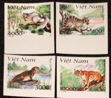 Vietnam Viet Nam MNH Imperf Stamps 1997 : Animals In Cat Ba National Park / Civet / Otter / Squirrel / Wild Cat (Ms753) - Vietnam