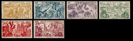 FRENCH INDIA 1946 AIRMAIL CHAD TO RHINE COMPLETE SET MNH - Unused Stamps