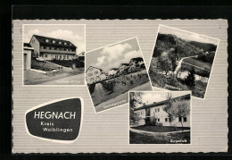 AK Hegnach /Kreis Waiblingen, Kurheim Mithra, Burgschule, Siedlung  - Waiblingen