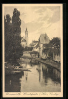 AK Donauwörth, Klein Venedig, Wörnitzpartie  - Donauwoerth