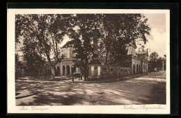 AK Bad Kissingen, Kurhaus, Regentenbau  - Regen