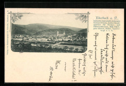 AK Eberbach A. N., Ortsansicht Mit Bergen  - Eberbach
