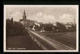AK Fürth /Bay., Panorama Mit Ludwigsbrücke  - Fürth
