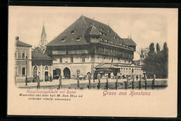 AK Konstanz, Konziliumsgebäude Mit Hafen  - Konstanz