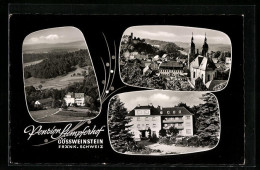 AK Gössweinstein /Fränk. Schweiz, Pension Stempferhof, Ortspartie, Teilansicht Mit Kirche  - Autres & Non Classés