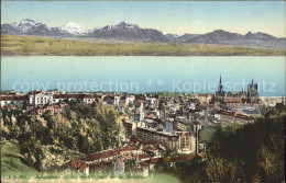11673939 Lausanne VD Panorama Lac Leman Et Les Montagnes De La Savoie Lausanne - Autres & Non Classés