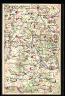AK Fladungen, Landkarte Der Stadt Und Beiliegenden Orten Vom WONA-Verlag  - Carte Geografiche