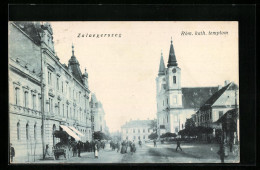 AK Zalaegerszeg, Rom. Kath. Templom  - Hongrie