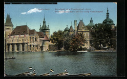 AK Budapest, Stadtwäldchen-Teich Mit Der Burg Vajdahunyad  - Ungarn