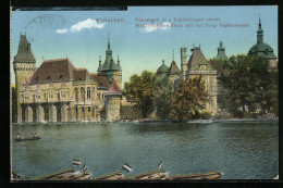 AK Budapest, Stadtwäldchen-Teich Mit Der Burg Vajdahunyad  - Ungarn