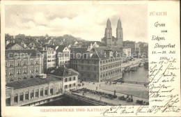 11670379 Zuerich Gemuesebruecke Und Rathaus Zuerich - Sonstige & Ohne Zuordnung