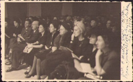 Attending A Show In The Benefit Of The French Red Cross At Maison Des Francais, Bucarest, 1945  P1065 - Personnes Anonymes