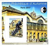 CNEP Le N°  76 A De 2017 - Bloc Non Dentelé - Salon D'automne à PARIS - Gare Montparnasse - CNEP