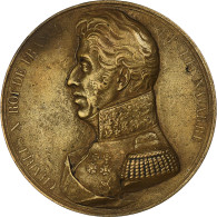 France, Médaille, Abdication De Charles X, 1830, Bronze, Caqué, TTB - Andere & Zonder Classificatie