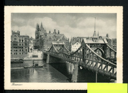AK Bremen Brücke über Die Weser Mit Blick Auf Den Dom 1939 Gebraucht #HC094 - Altri & Non Classificati