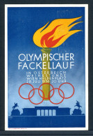 AK Propagandakarte Olympischer Fackellauf 1936 Gebraucht #JM143 - Other & Unclassified