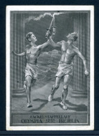 AK Propagandakarte Der Weg Des Olympischen Feuers 1936 Gebraucht #JM142 - Autres & Non Classés