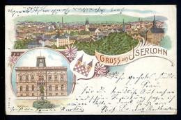 AK Iserlohn Rathaus, Panorama 1902 Gebraucht #JO944 - Other & Unclassified