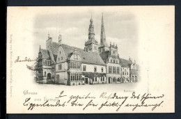 AK Lemgo - Kreis Lippe Rathaus Mit Nicolai-Kirche 1898 Gebraucht #HC393 - Autres & Non Classés
