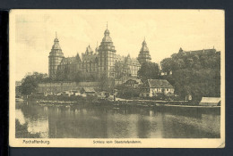 AK Aschaffenburg Schloss Johannisburg, Staatshafendamm 1913 Gebraucht #HE522 - Autres & Non Classés