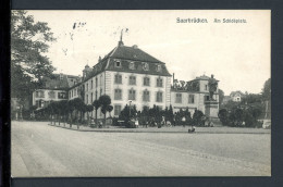 AK Saarbrücken Am Schloßplatz 1907 Gebraucht #HC119 - Autres & Non Classés