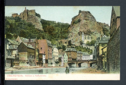 AK Oberstein - LK Birkenfeld Schloss, Felsenkirche, Nahe 1908 Gebraucht #HE520 - Autres & Non Classés