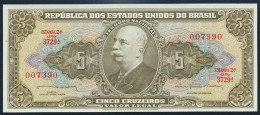 Brasilien Banknote Geldschein P176c 5 Cruzeiros 1963 - Andere & Zonder Classificatie