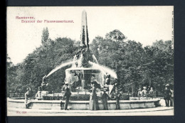AK Hannover Brunnen Der Flusswasserkunst 1906 Gebraucht #HE567 - Autres & Non Classés