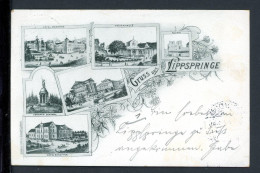 AK Lippspringe Hotel Wegener, Schlepper, Garbe, Trinkhalle 1898 Gebraucht #HC484 - Autres & Non Classés