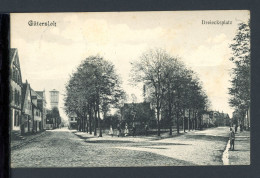 AK Gütersloh Dreiecksplatz Mit Wasserturm 1907 Gebraucht #HE542 - Autres & Non Classés