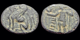 Pamphylia Perge AE12- Artemis Standing Left - Griegas