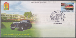 Inde India 2015 Special Cover Vintage Car Rally, Jaipur, Cars, Automobile, Calssic, Pictorial Postmark - Cartas & Documentos