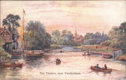 11249754 Twickenham_Riverside The Thames Boote Schiffe Kuenstlerkarte - Autres & Non Classés